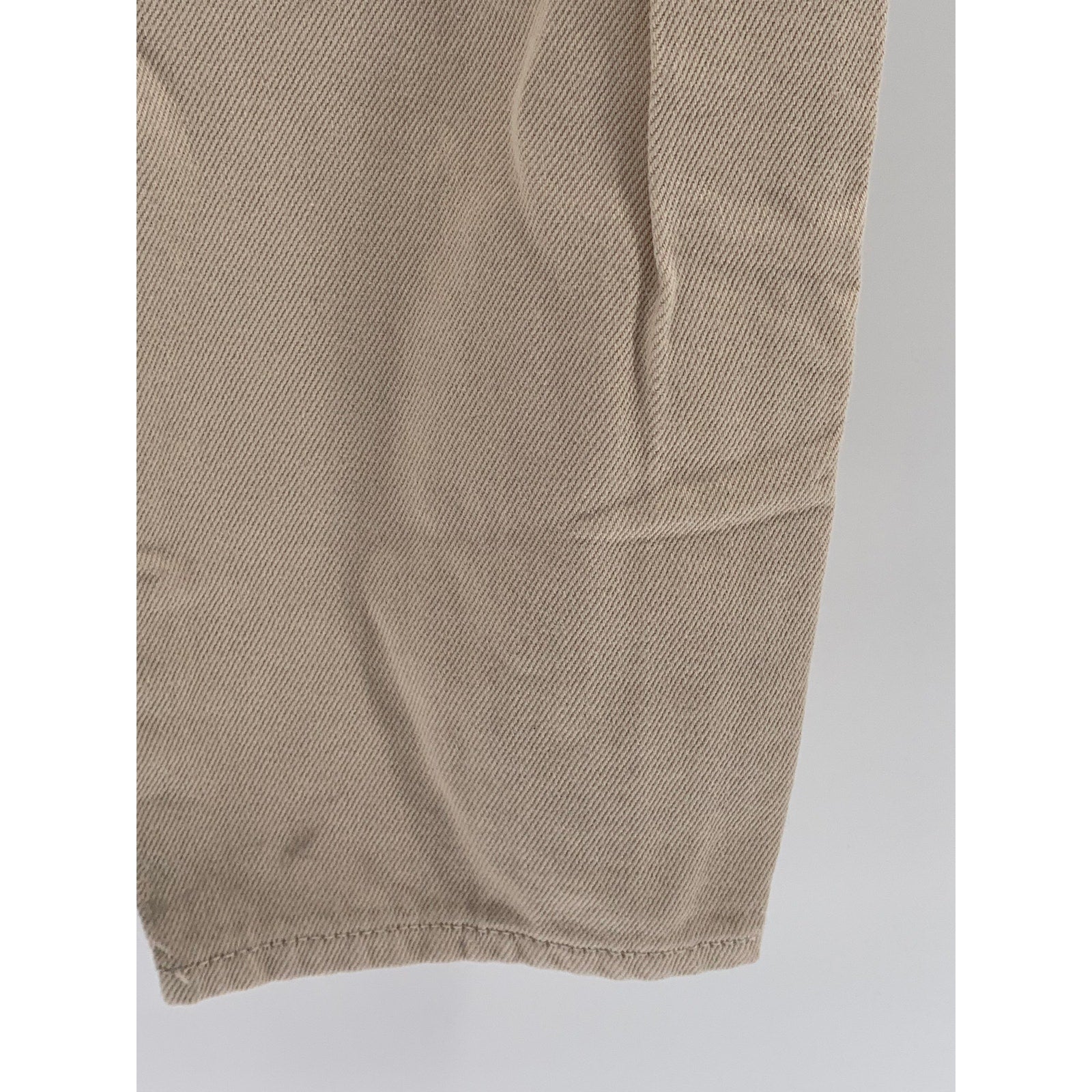H&M Women's Tan High-Waist Twill Casual Trousers SZ 2