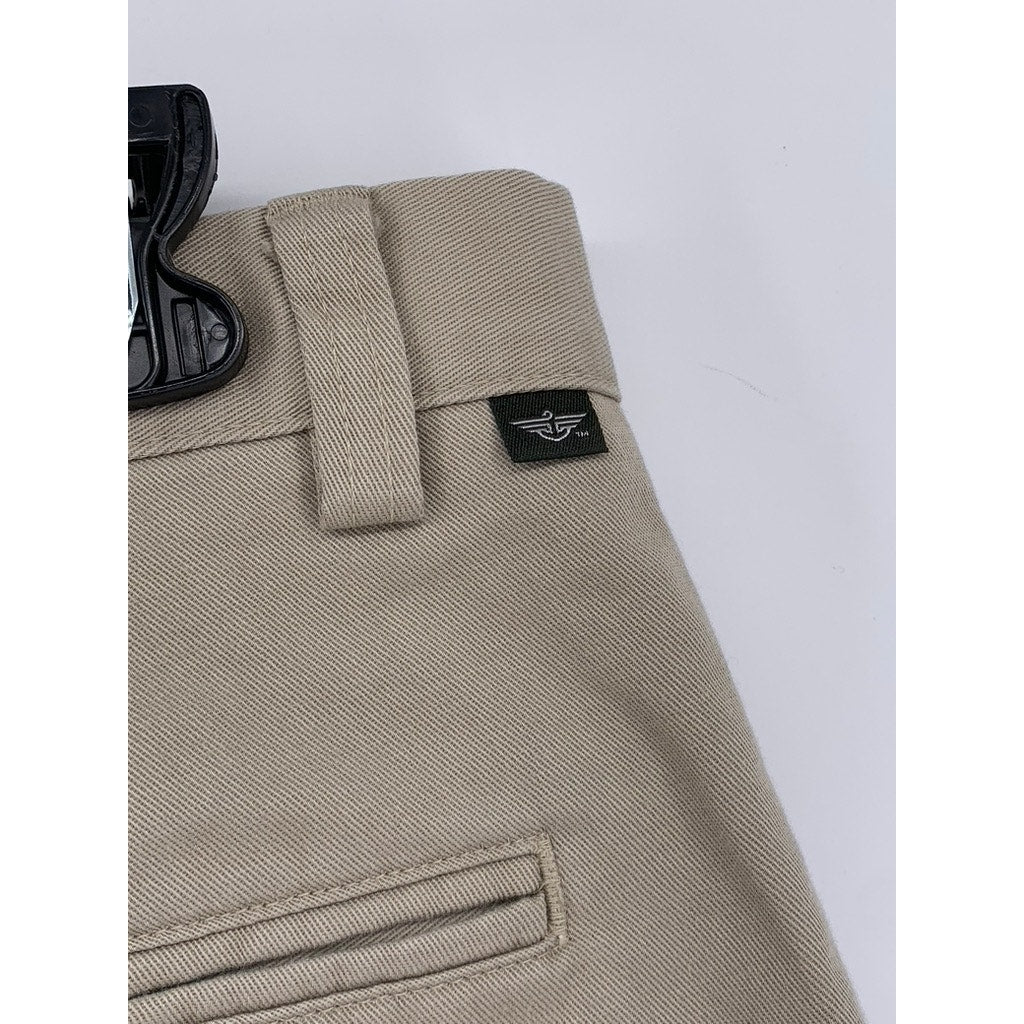 DOCKERS Men's Beige Regular Fit Straght-Leg Pants SZ 40X32