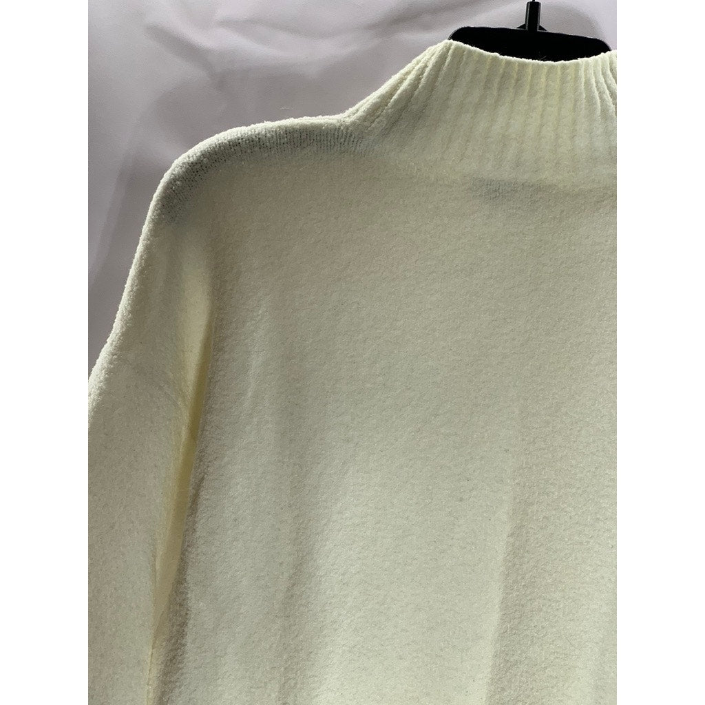 PARIS ATELIER & OTHER STORIES Women's Cream Mock-Neck Knit Sweater SZ XS