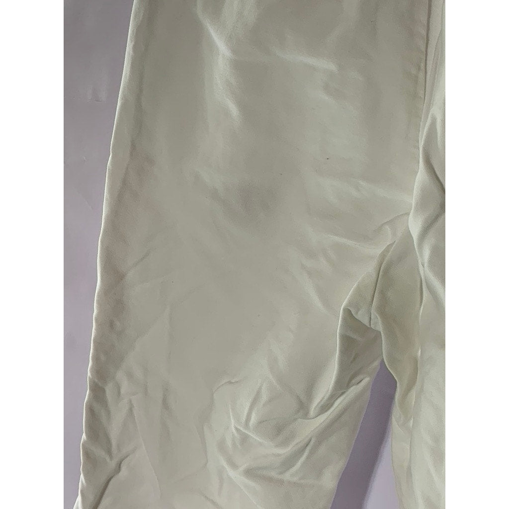 SCOTCH & SODA AMSTERDAM Men's Cream Adjustable Strap Straight-Leg Pants SZ 30X32