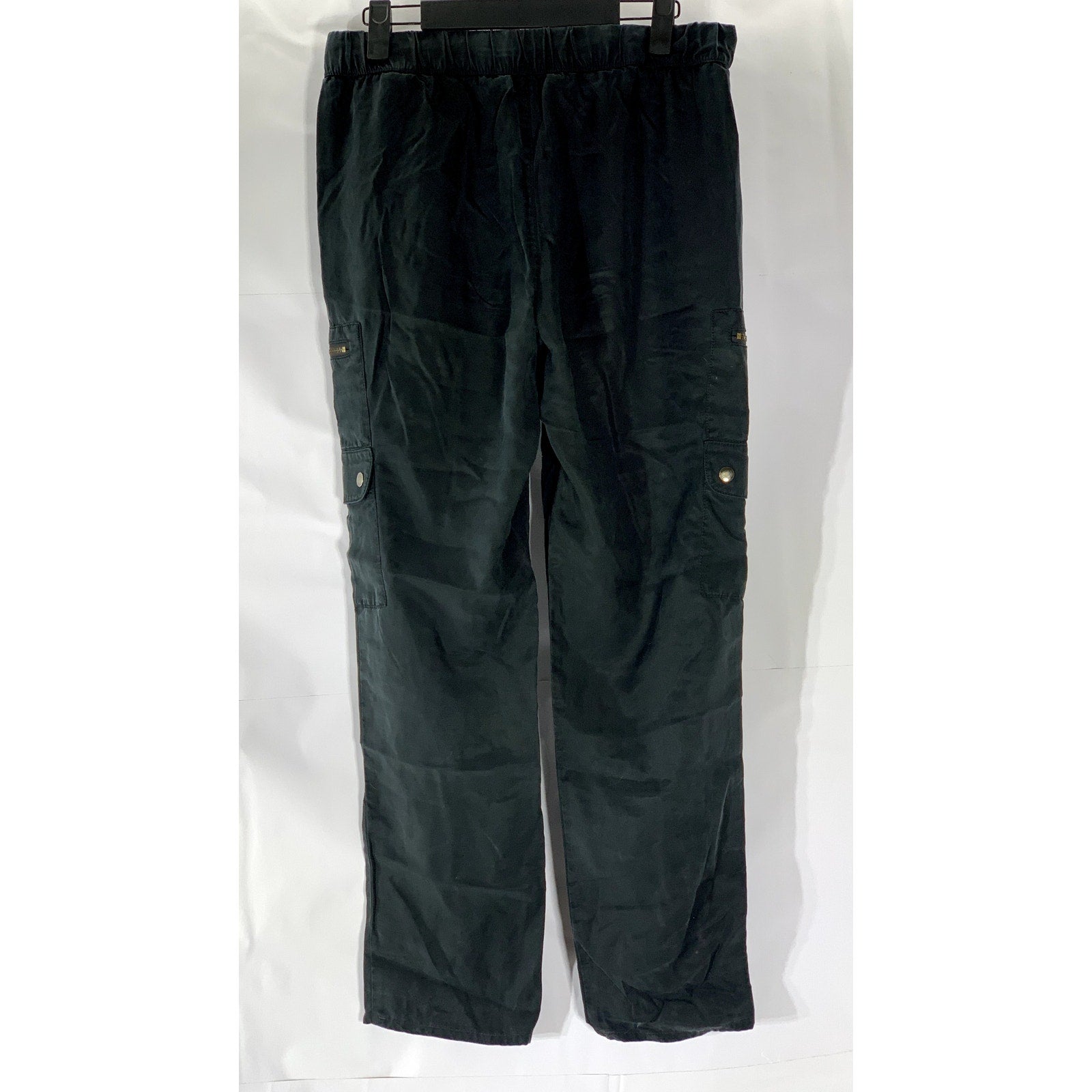 BANANA REPUBLIC Women's Black Solid Soft Cargo Pull-On Drawstring Pant SZ S