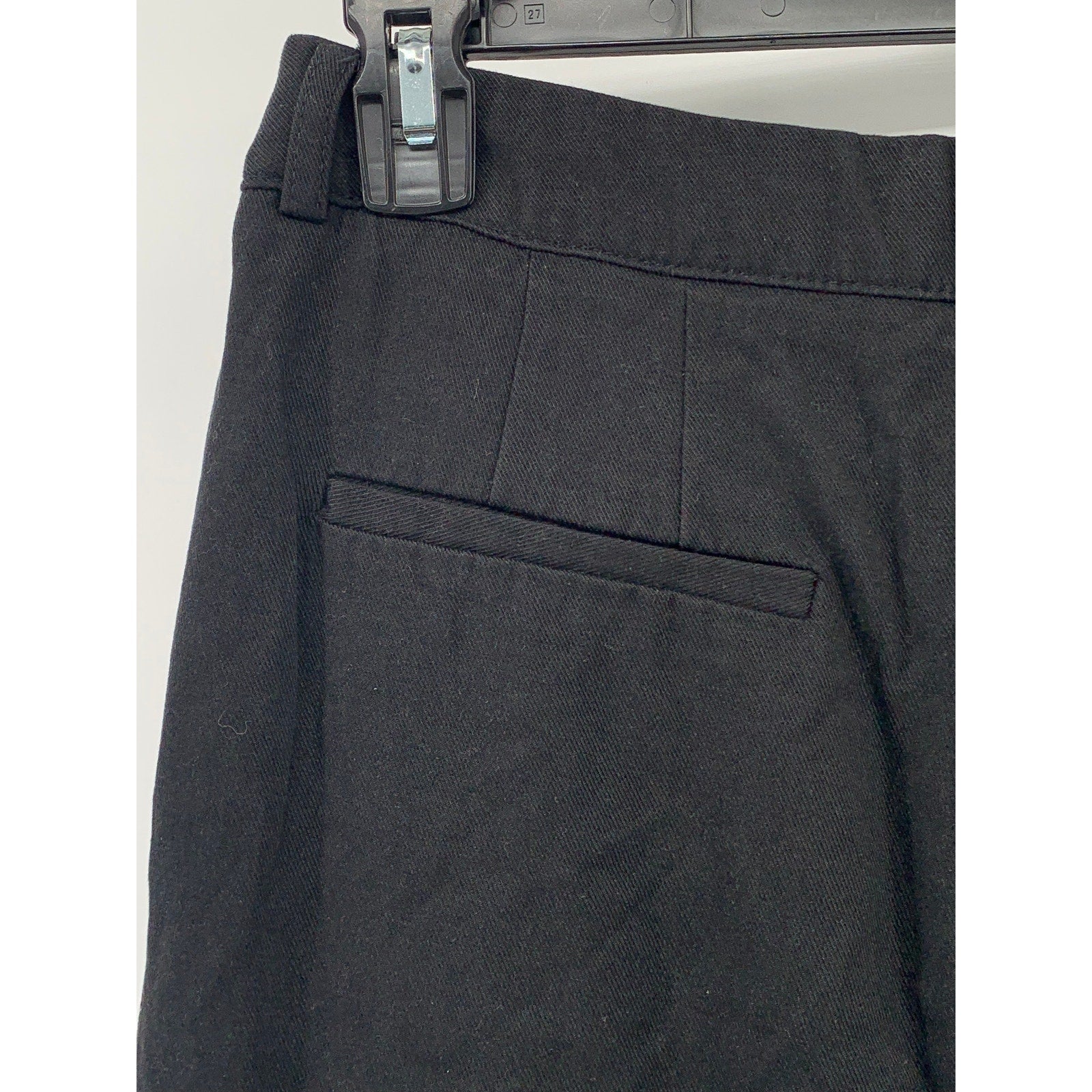 ZARA Women's Black Solid Pleated Slim-Leg High-Waist Pants SZ XS