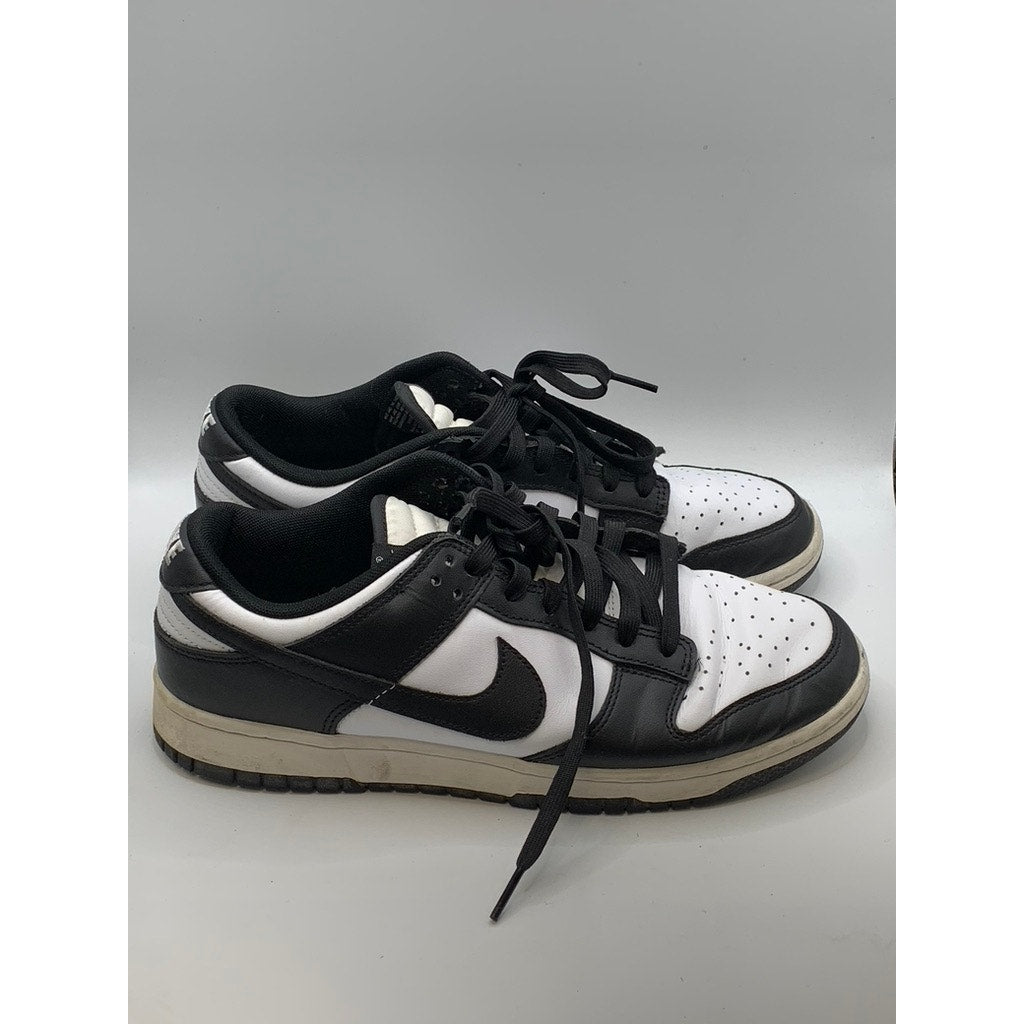 NIKE Men's Black-White Dunk Low-Top Sneakers SZ 9