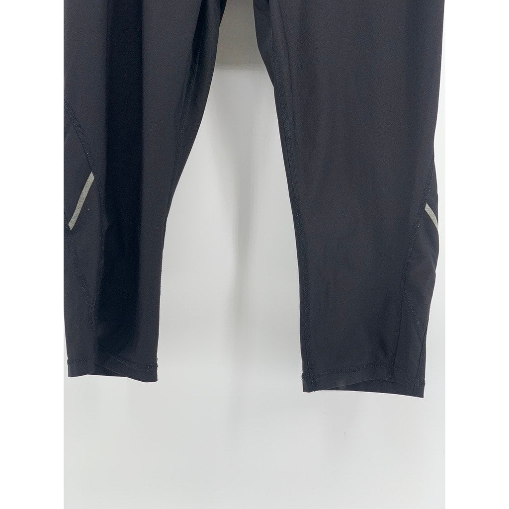 XERSION Women's Black Solid Capri Leggings SZ XL