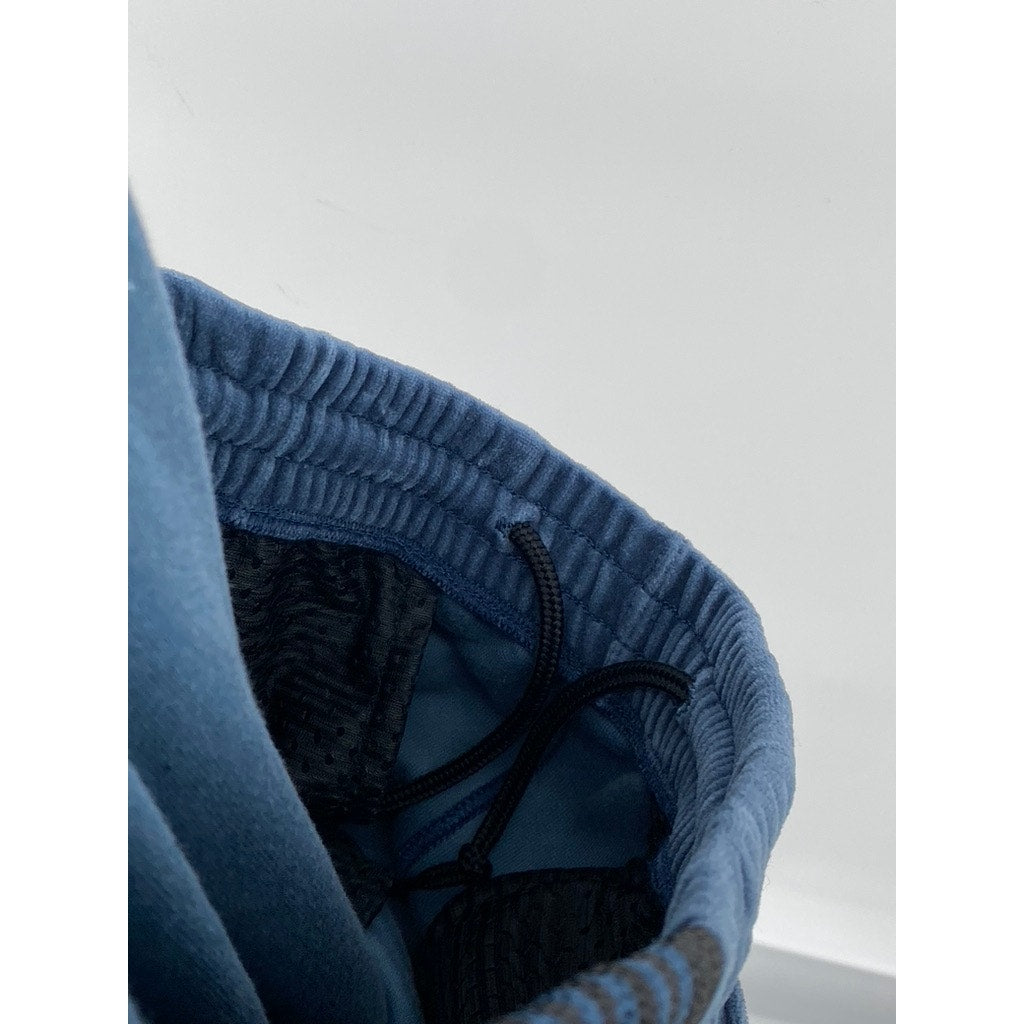 NEEDLES Men's Blue Velour Side-Striped Pull-On Straight-Leg Track Pants SZ M