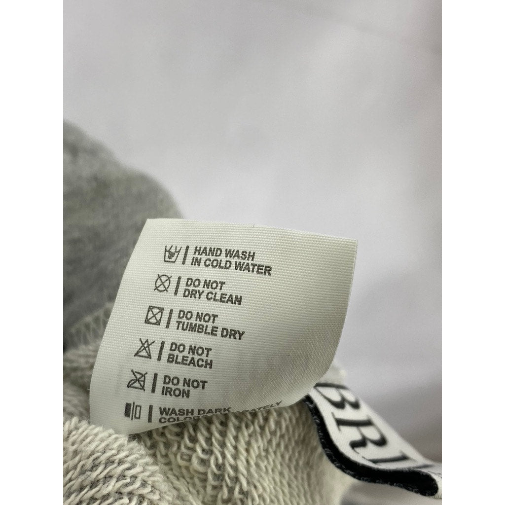 BRILLIANT Women's Light Gray Elastic-Waist Pull-On Jogger Sweatpants SZ M