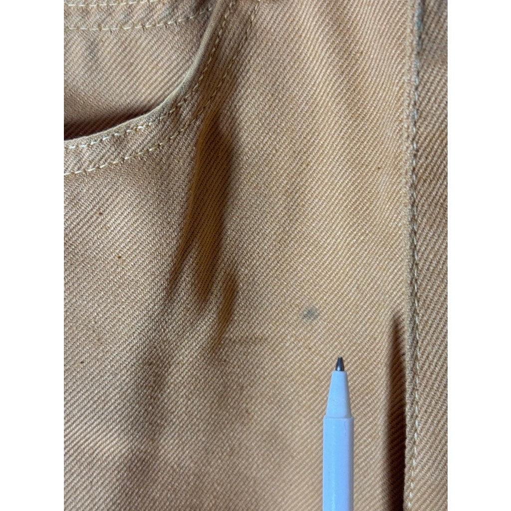 CAROCHE Men's Khaki Straight-Leg Five-Pocket Sanforized Pants SZ 30X36