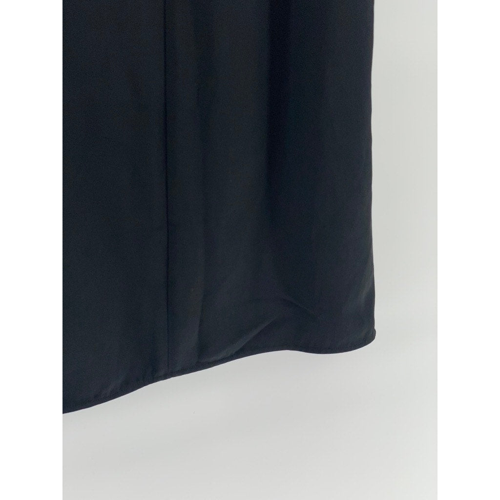 EVERLANE Women's Black Crewneck Sleeveless A-Line Knee Length Dress SZ 0