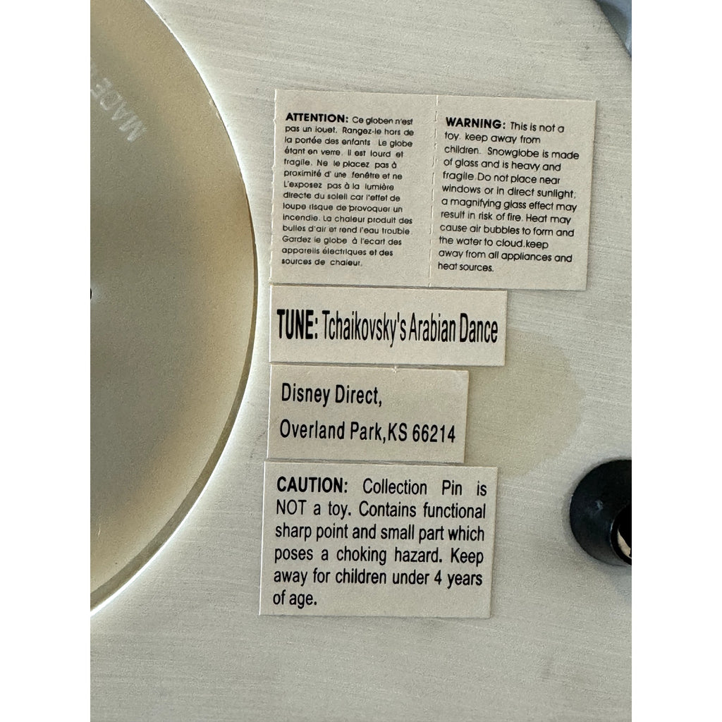 DISNEY RARE 2007 LE Lilo & Stitch Ugly Duckling Music Snow Globe 8.5"