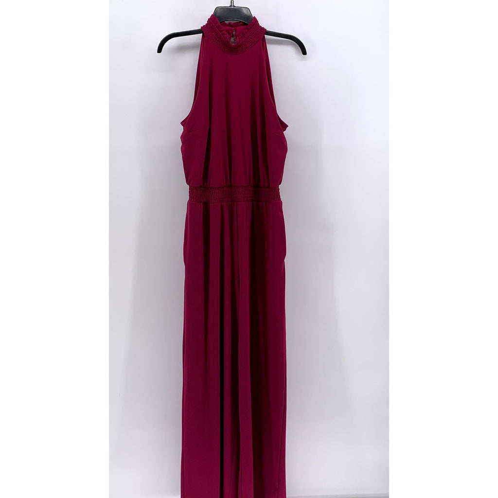 INC INTERNATIONAL CONCEPTS Women's Pink Halter Sleeveless Jumpsuit SZ M
