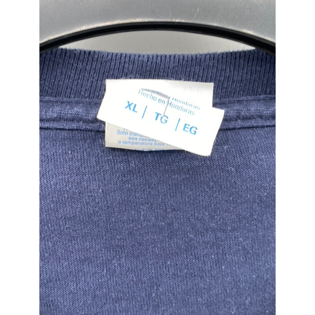 PORT & COMPANY Men’s Navy Blue Crewneck Long Sleeve Essential T-Shirt SZ XL