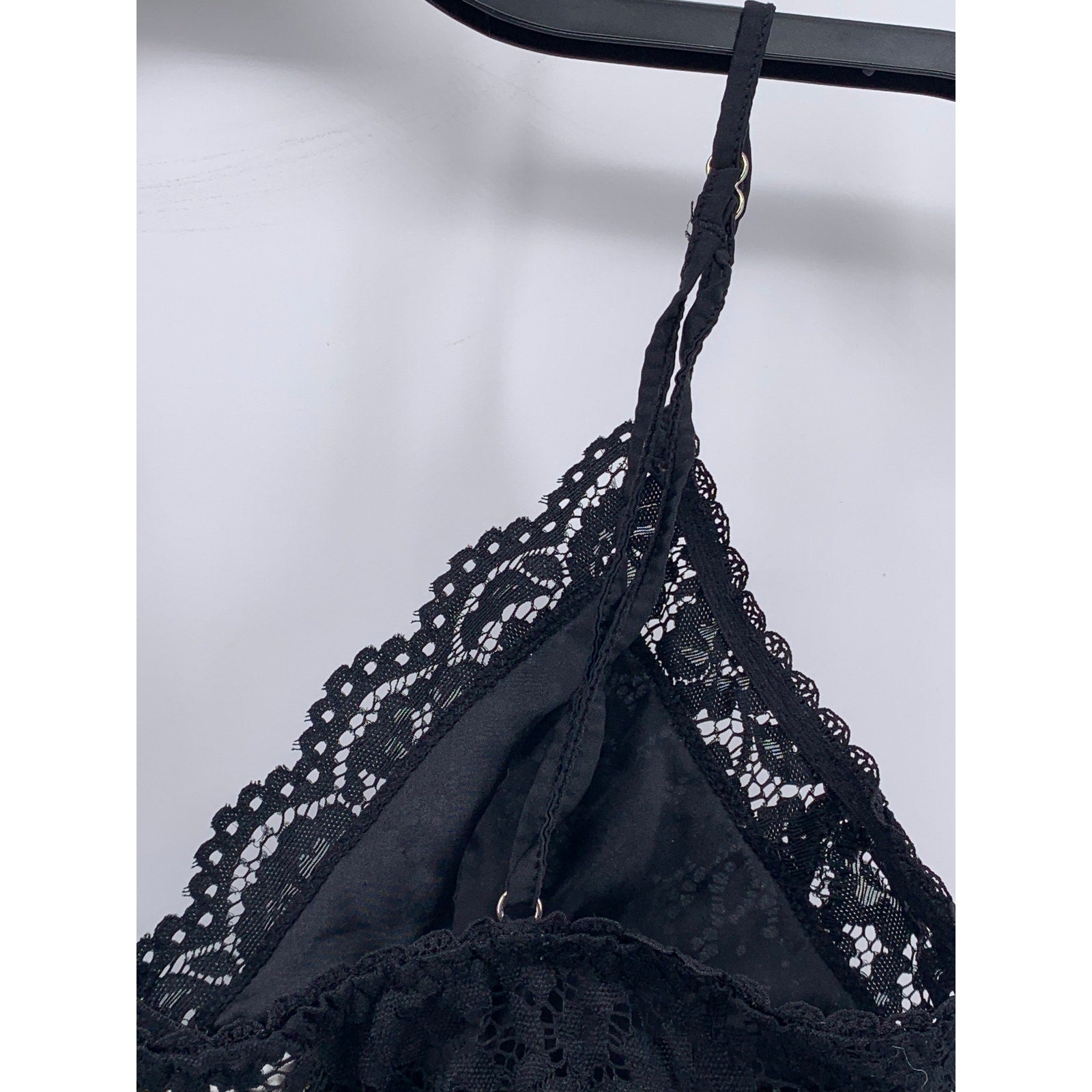 SEDUCTIVEWEAR By Cinema Etoile Women's Black Floral Lace V-Neck Bralette SZ S