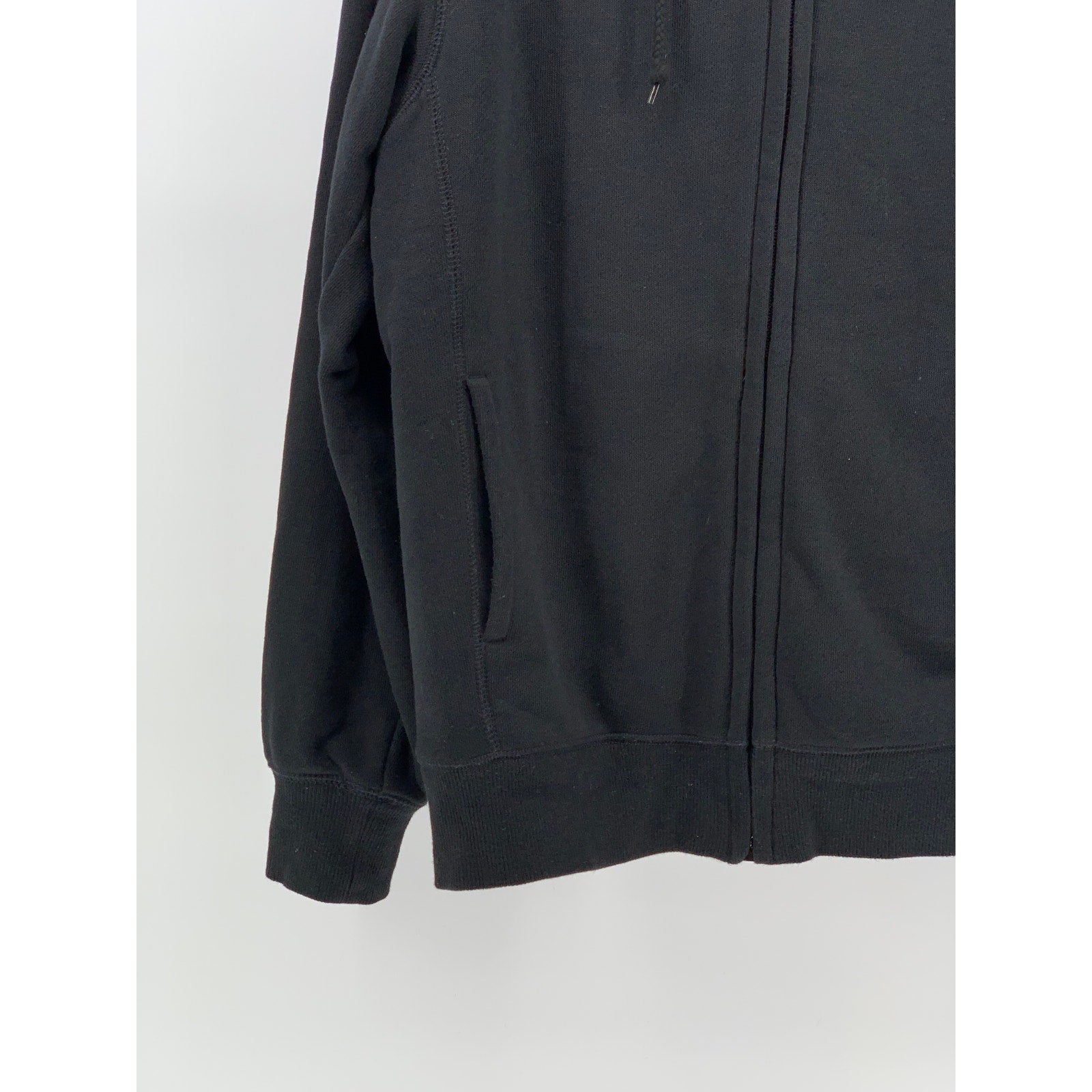 UNIQLO Men's Black-Brown Faux-Fur Hooded Zip-Up Long Sleeve Sweater SZ S