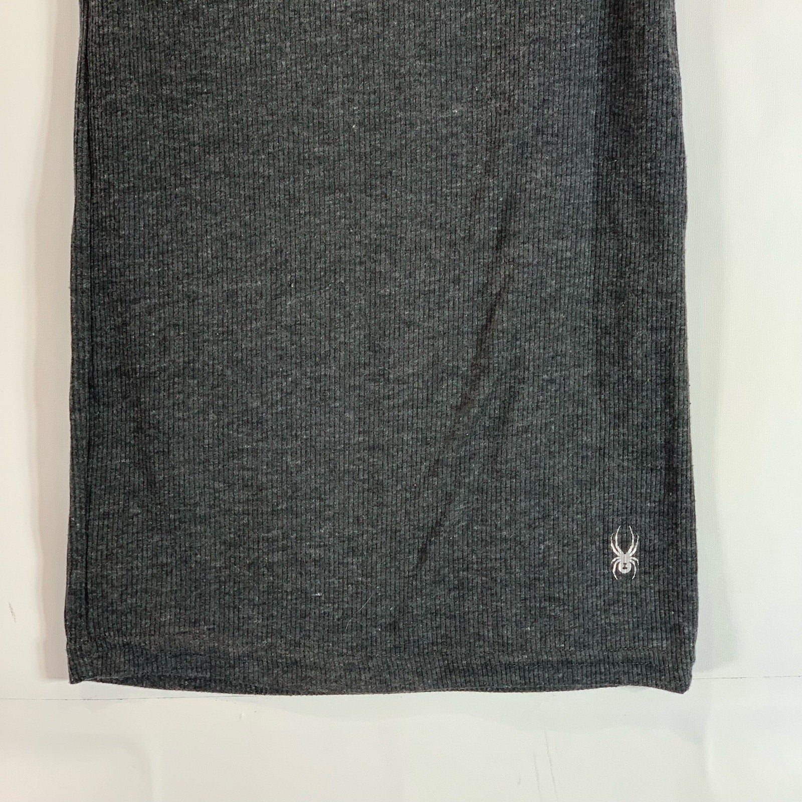 SPYDER Men's Dark Gray Crewneck Ribbed Lightweight Tank SZ M