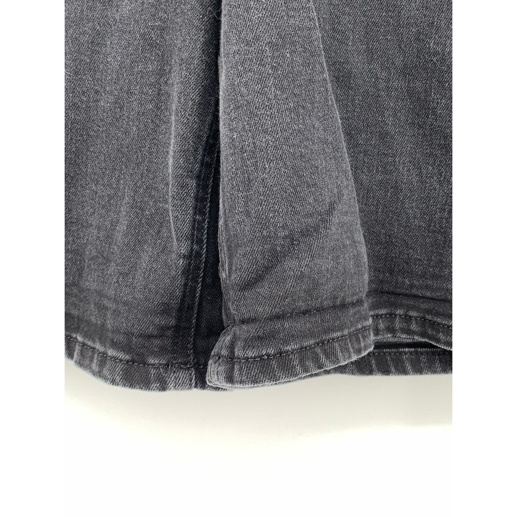 LEE Women's Black Regular-Fit Straight-Leg Mid-Rise Shorts SZ 12