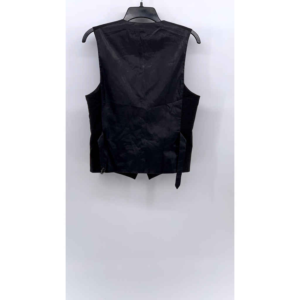EXPRESS Men's Black 5-Button Adjustable Back V-Neck Suit Vest SZ XS
