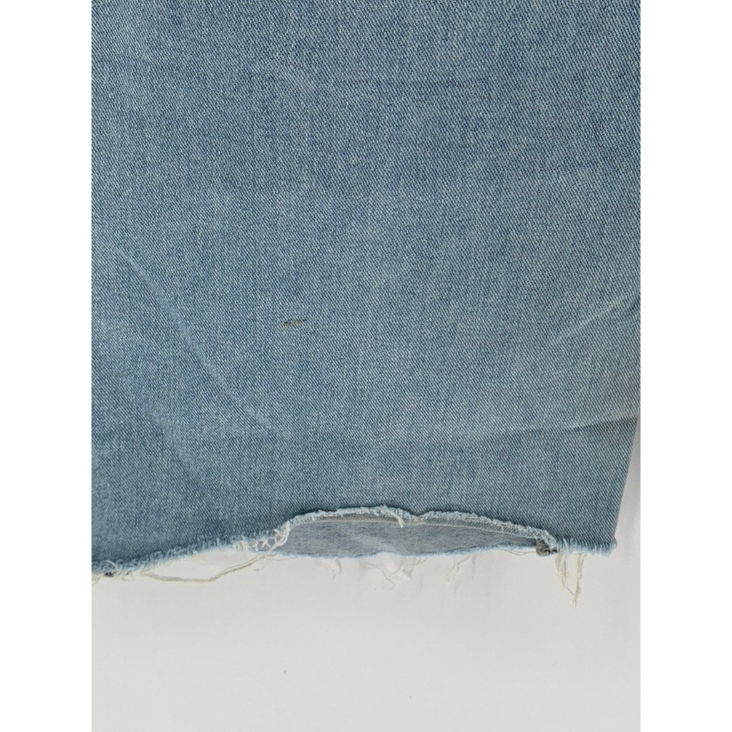 SHEIN Women's Light Blue Denim Baggy Fit High-Rise Cargo Carpenter Jeans SZ 2