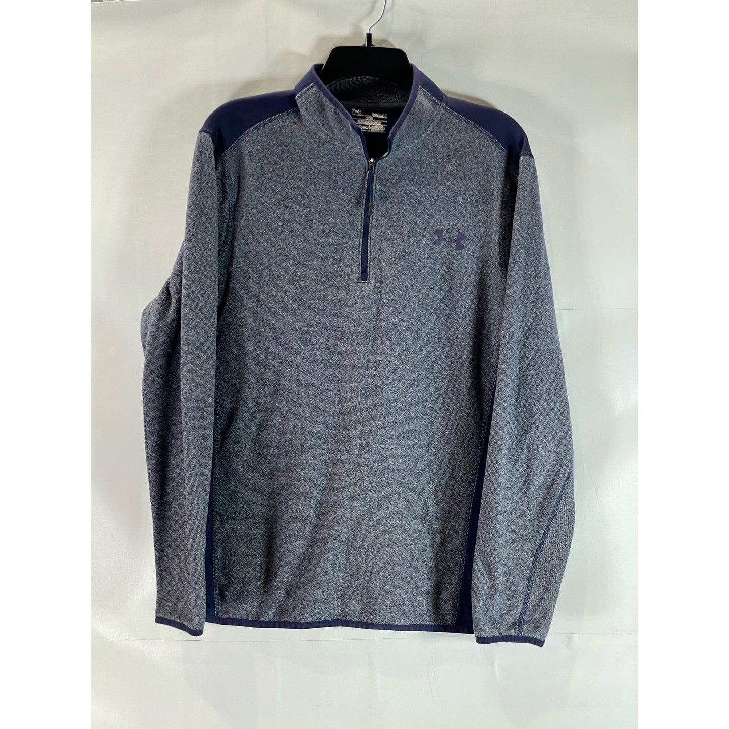 UNDER ARMOUR Men's Blue/Gray ColdGear Loose Fit Survival Active Sweatshirt SZ M