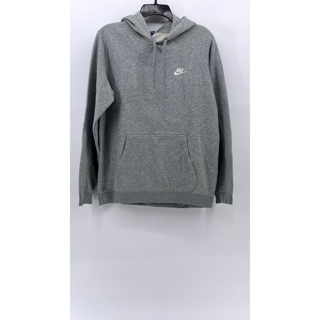 NIKE Men's Vintage Light Gray Active Swoosh Logo Pullover Hoodie SZ M