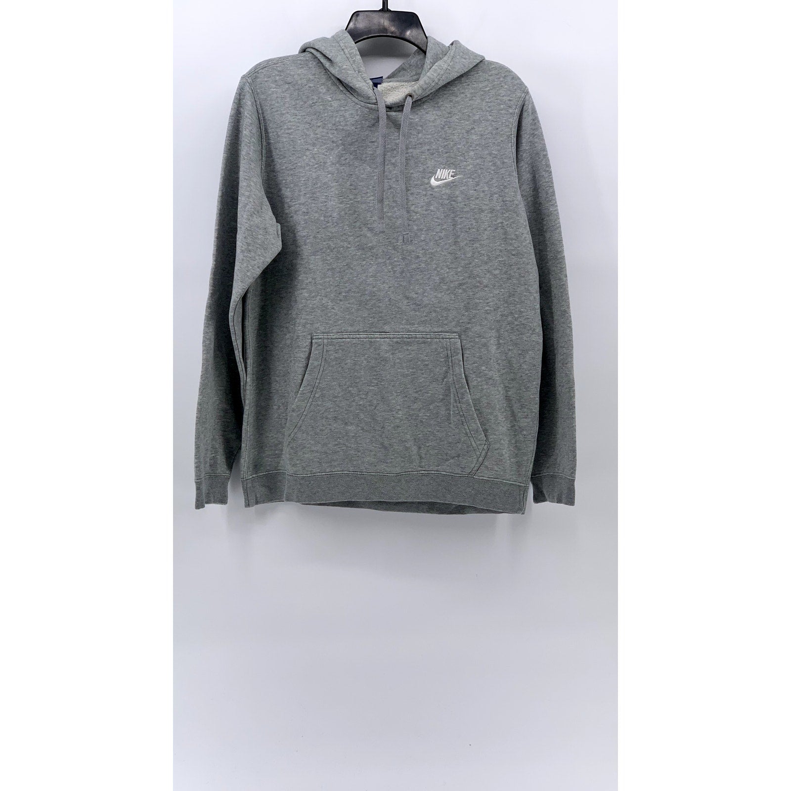 NIKE Men's Vintage Light Gray Active Swoosh Logo Pullover Hoodie SZ M