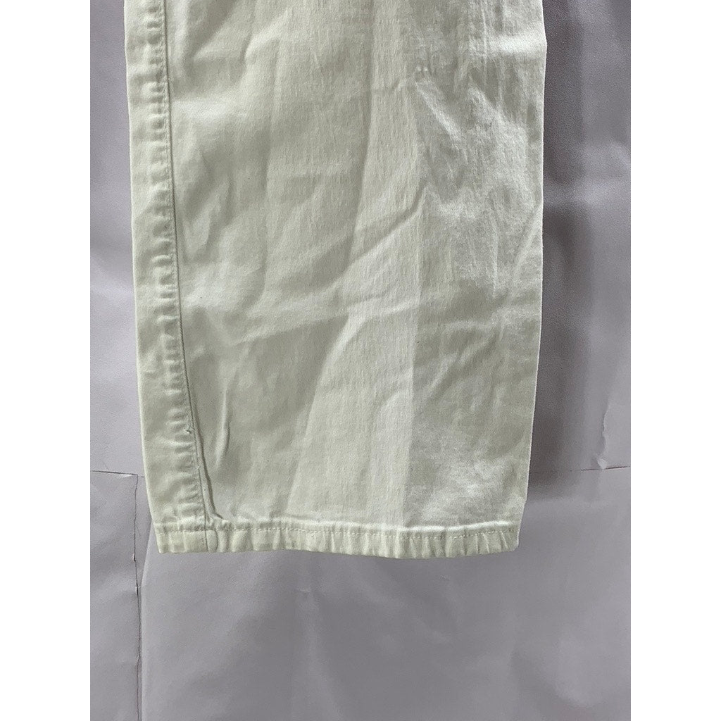 KATHARINE HAMNETT Women's White Denim Straight-Leg Five-Pocket Jean SZ 32