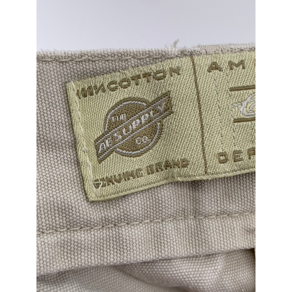 AMERICAN EAGLE Women's Vintage Beige Denim Cargo Shorts SZ 4