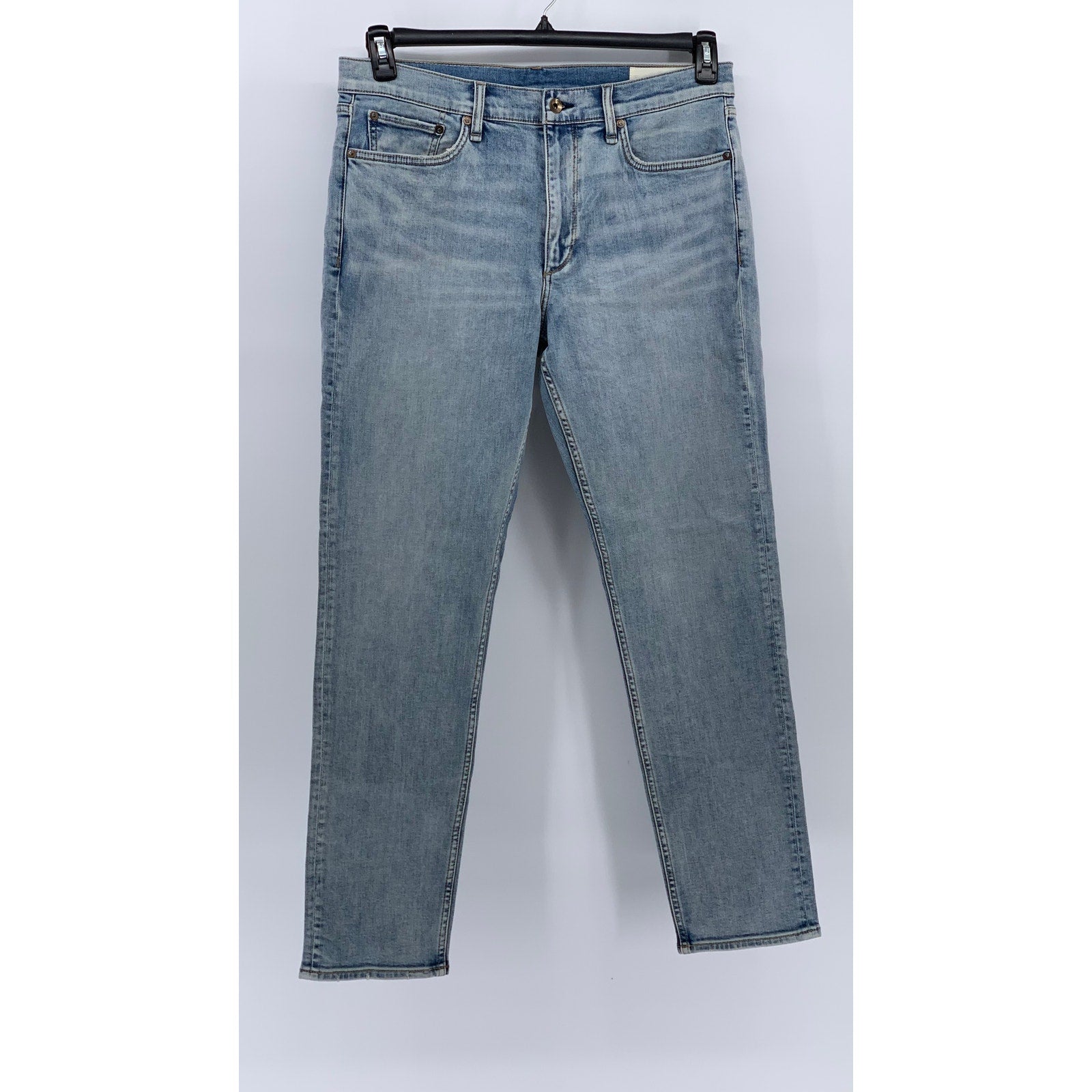 RAG & BONE Men's Flynn Light Blue Fit 2 Slim-Fit Five Pocket Jeans SZ 34X32