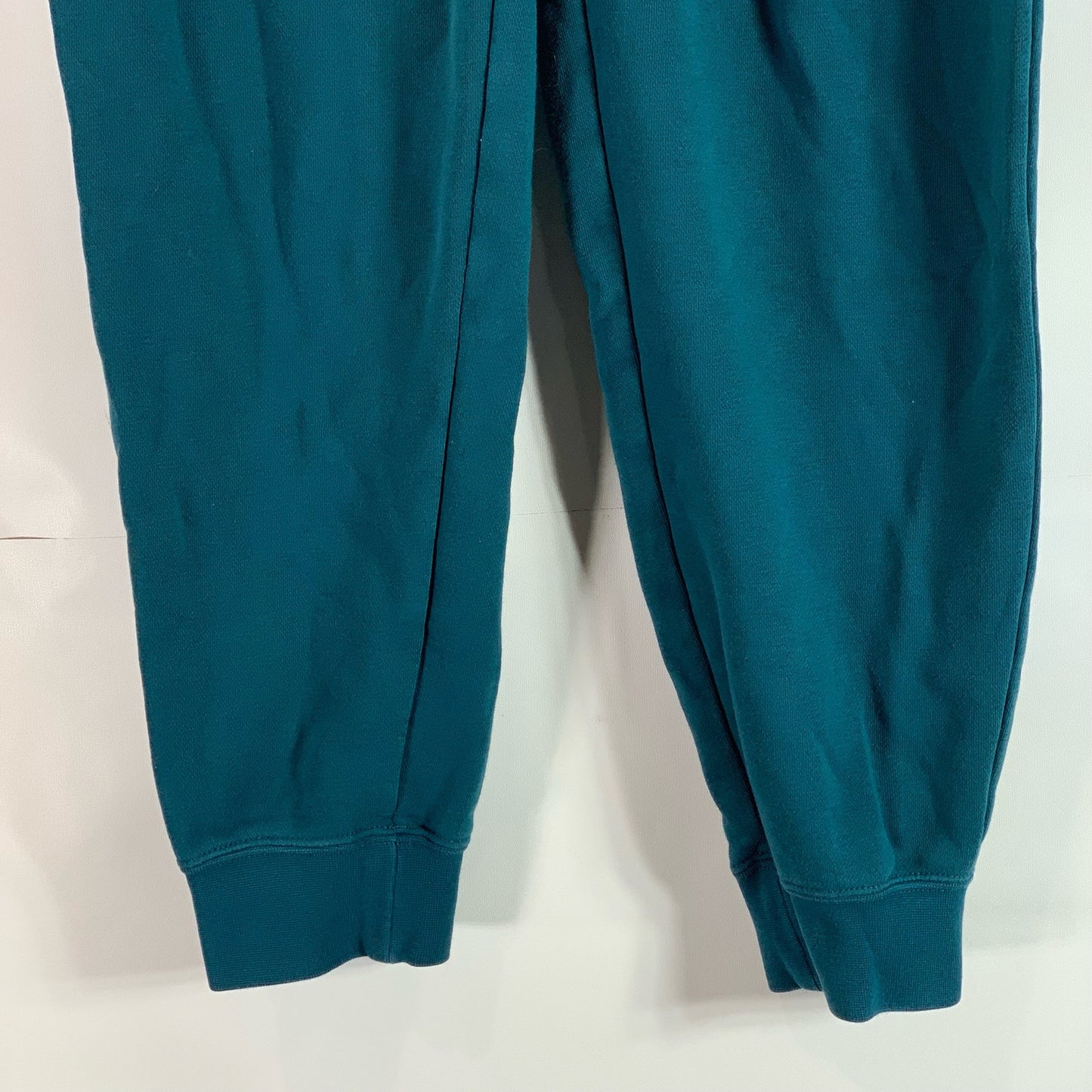 NIKE Women's Blue Essential Regular-Fit Fleece Drawstring Jogger Pants SZ S