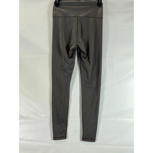 MUJI Women's Medium Grey High-Rise Quick-Drying Lightweight Stretch Leggings SZM