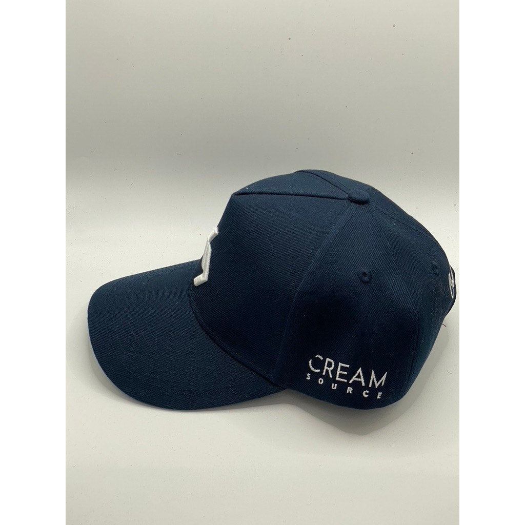 GEORGE COLLECTION Men’s Navy Blue Cream Source Embroidered SnapBack Cap SZ OS