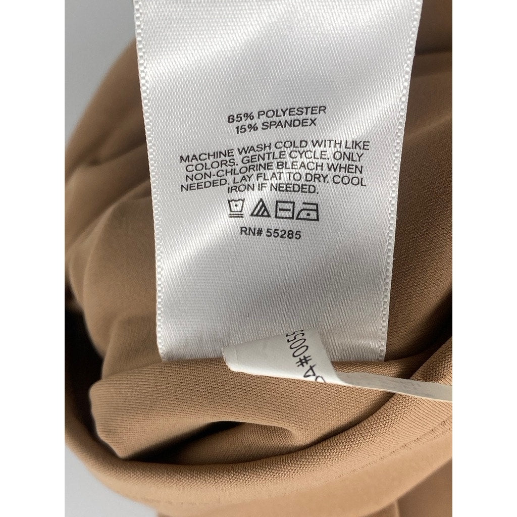 EXPRESS Women's Pecan Double V-Neck Body Contour High Compression Tank Top SZ S