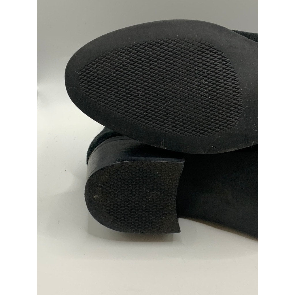 STEVE MADDEN Women's Black Suede Dover Ankle Boots SZ 6.5