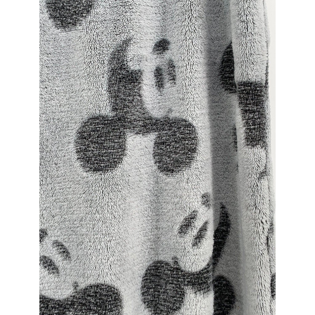 DISNEY Women's Black-Gray Mickey Mouse Fleece Sweatpants SZ S