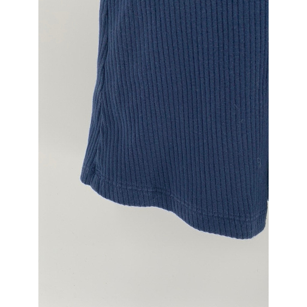 PINK Women's Navy Blue Straight-Neck Sleeveless Short Lined A-Line Dress SZ S