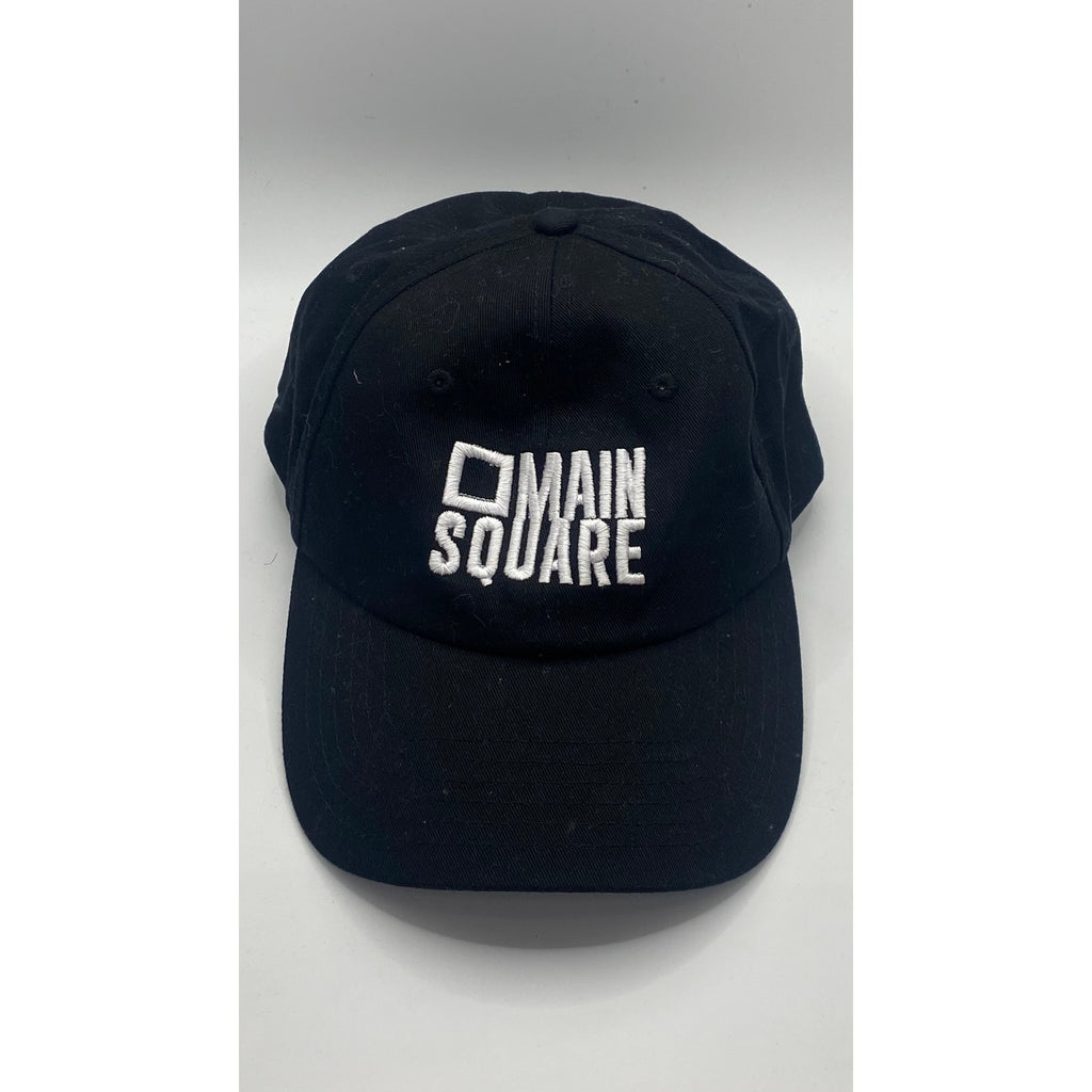 BEECHFIELD Men’s Black-White Embroidered Main Square Baseball Hat SZ OS