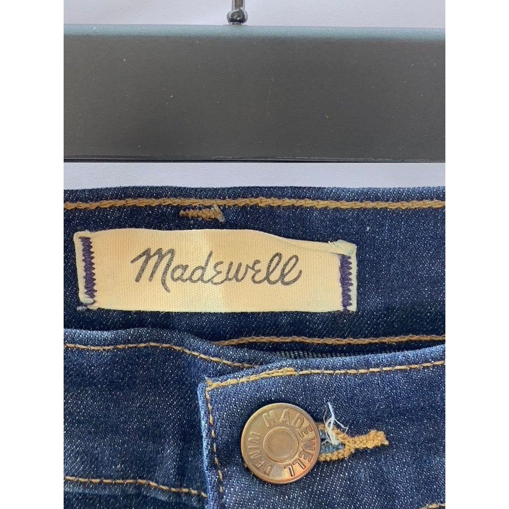 MADEWELL Women's Dark Navy 10" High-Rise Skinny Denim Five-Pocket Jean SZ 28