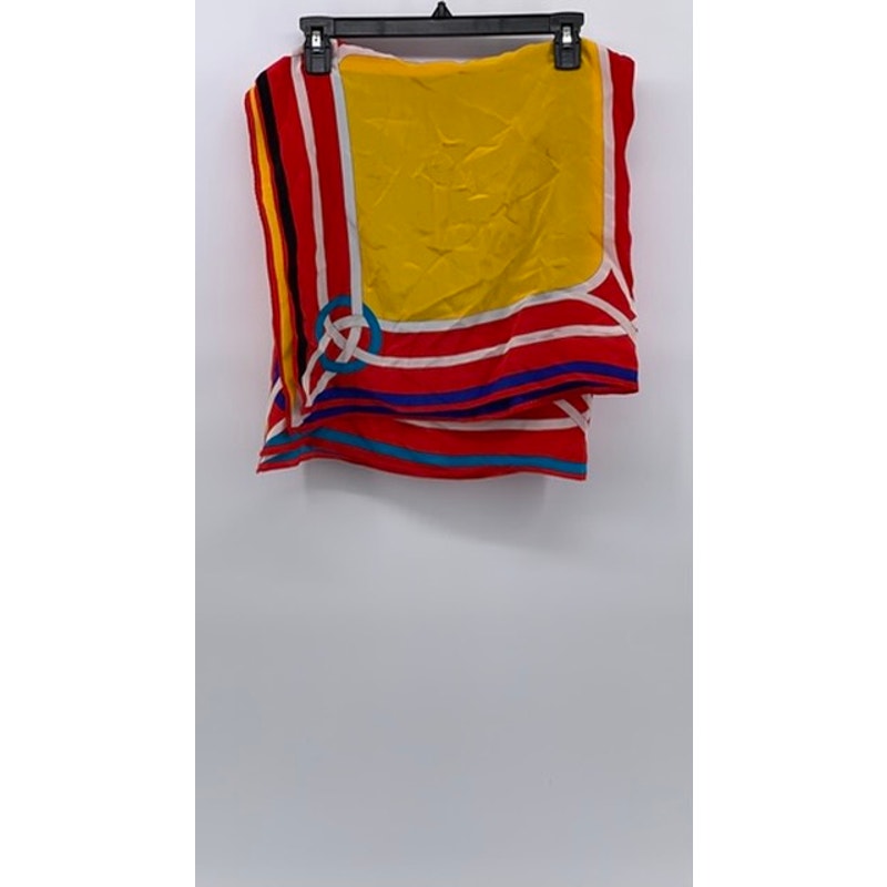 GINNIE JOHANSEN Women's Multicolor Geometric Silk Scarf