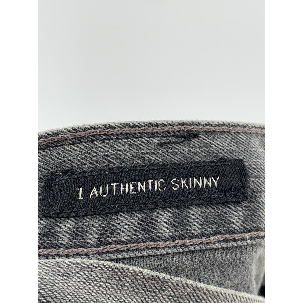 LUCKY BRAND Men's Gray Denim 1 Authentic Skinny Jeans SZ 29X34