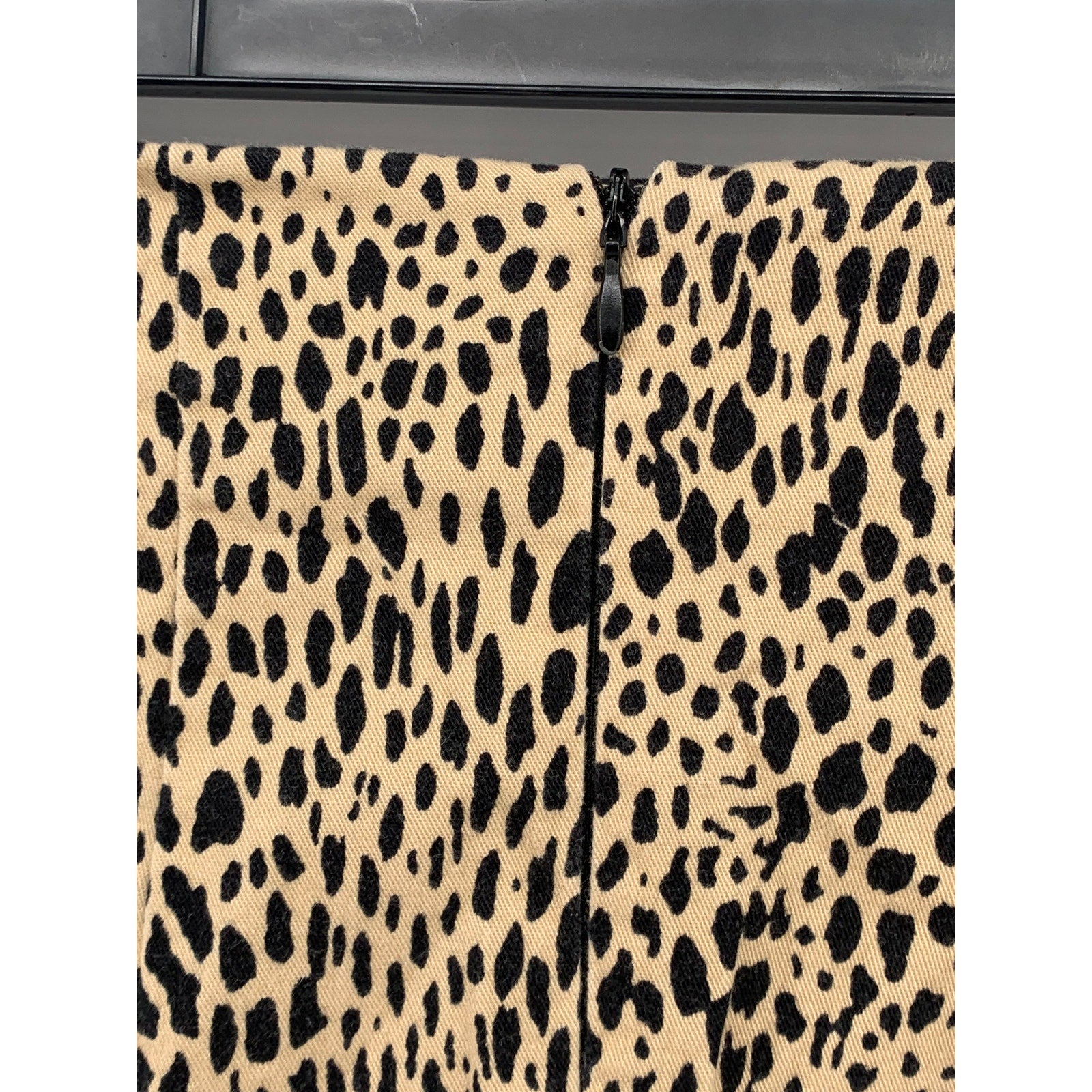 BRANDY MELVILLE Women's Brown Leopard Print Straight A-Line Mini Skirt SZ OS