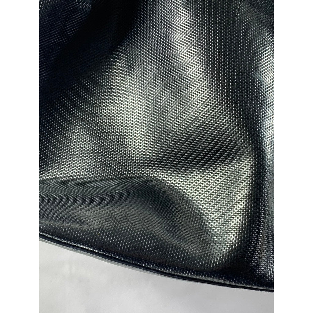 CALVIN KLEIN Women's Black Faux Leather Textured Shoulder Bag