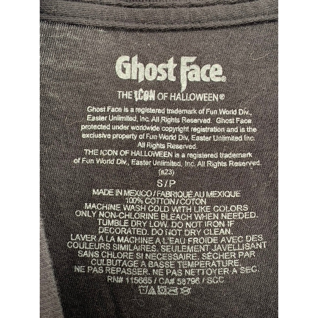 GHOST FACE Women's Black-Pink Bubble Graphic Short Sleeve T-Shirt SZ S