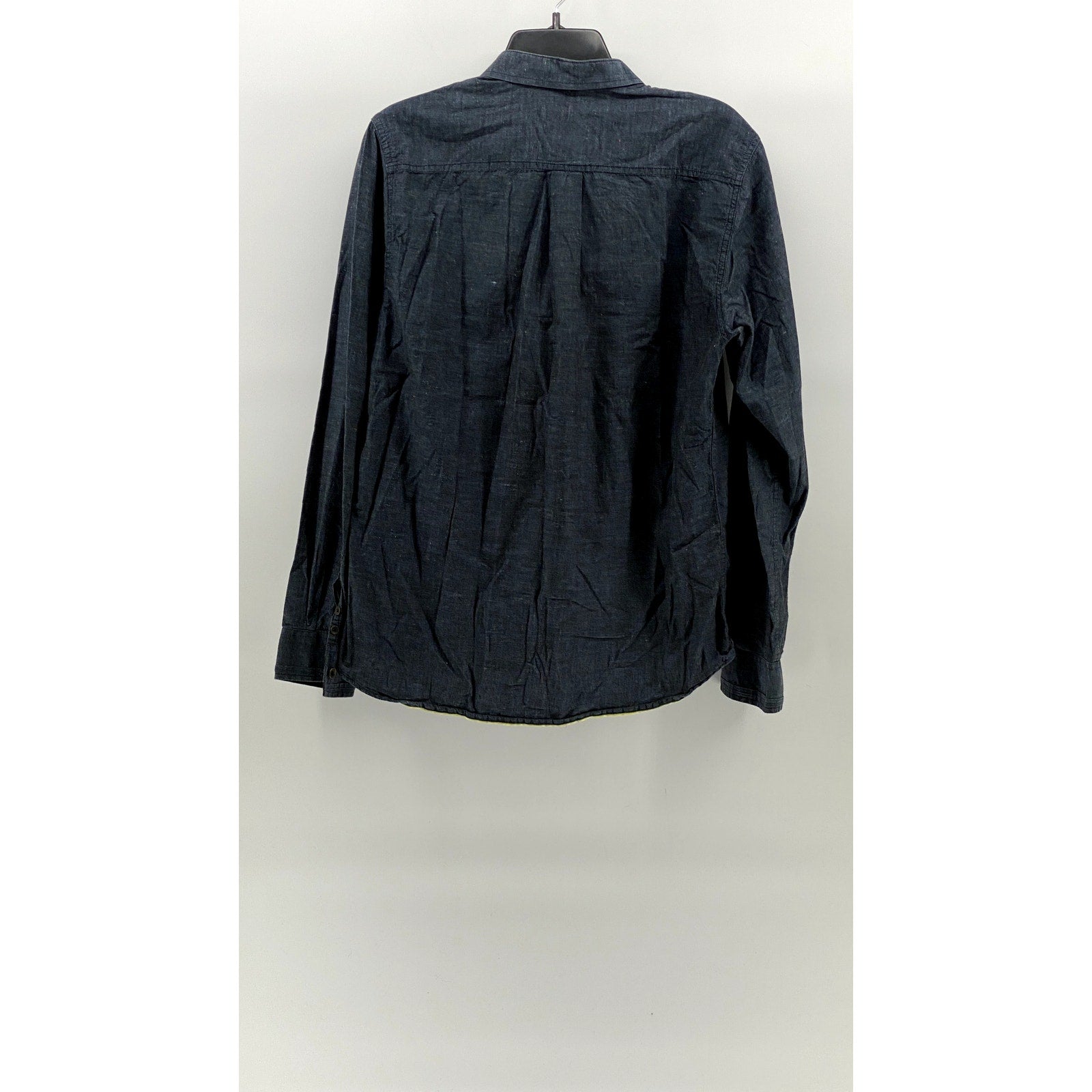 DESCENDANT OF THIEVES By Dres Ladro Men's Blue Regular-Fit Button-Up Shirt SZ L