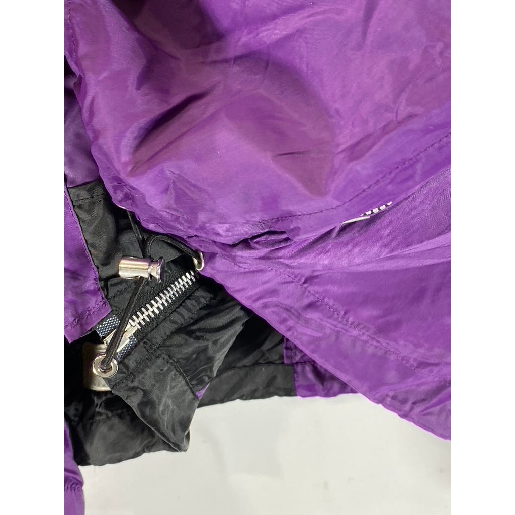 FILLING PIECES Men's Black/Purple Colorblock Zip-Up Lightweight Jacket SZ M