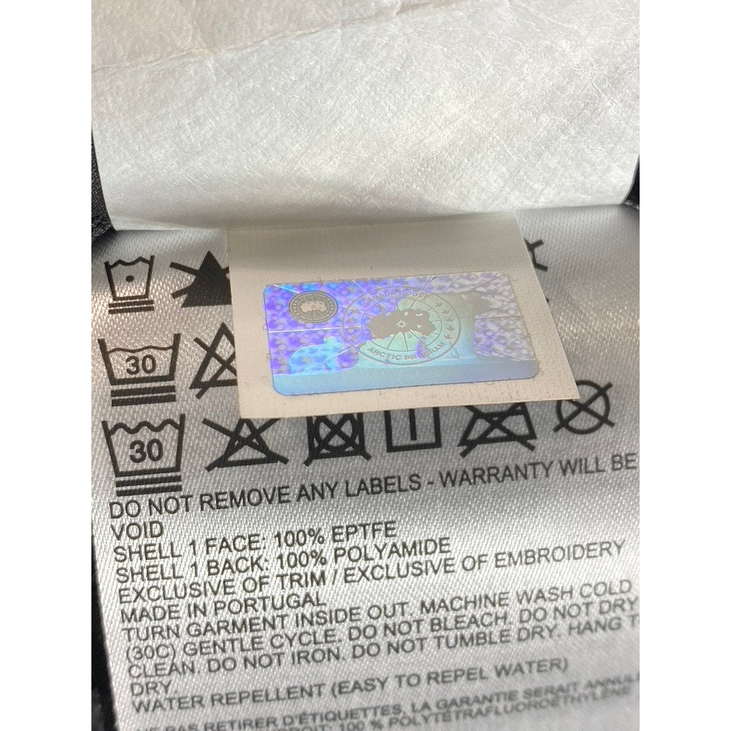 CANADA GOOSE Women's Black Earth Waterproof Nomad Lightweight Rain Jacket SZ S