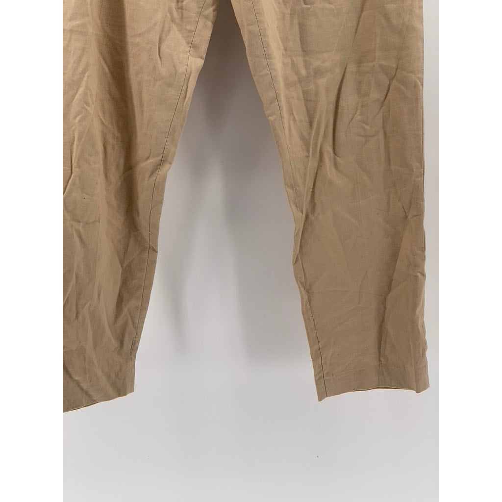 H&M Men's Tan Slim-Fit Solid Pants SZ 33