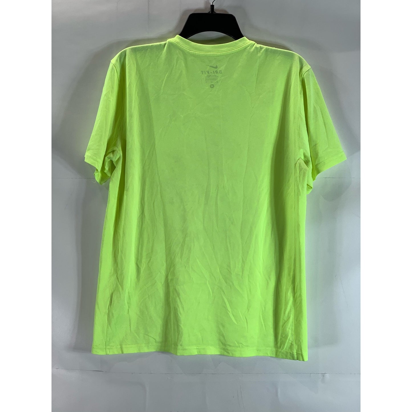 NIKE Men's Neon Green Dri-Fit Crewneck Short Sleeve Active T-Shirt SZ M