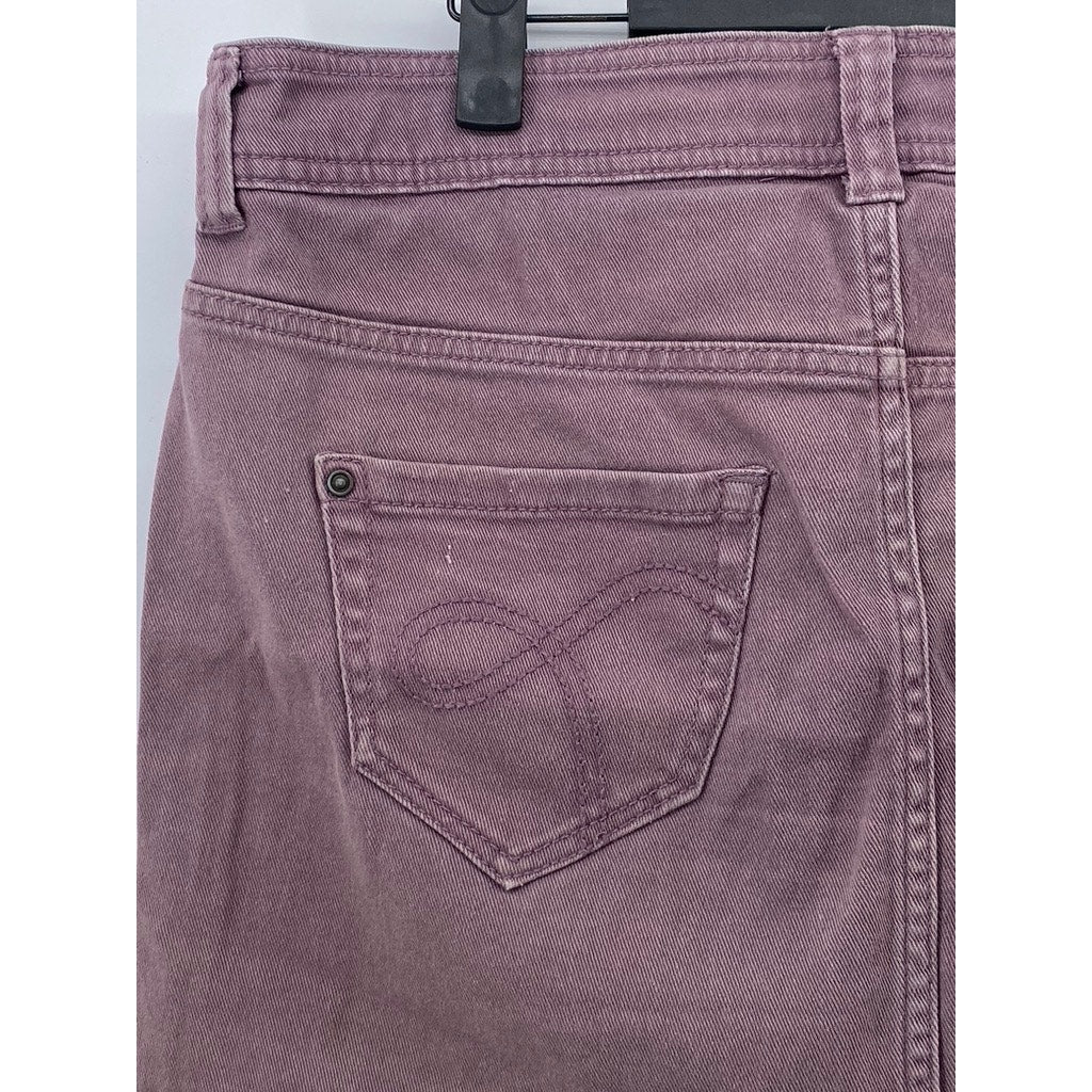 SUBLEVEL Women's Purple Denim Five-Pocket Extra Mini Skirt SZ L