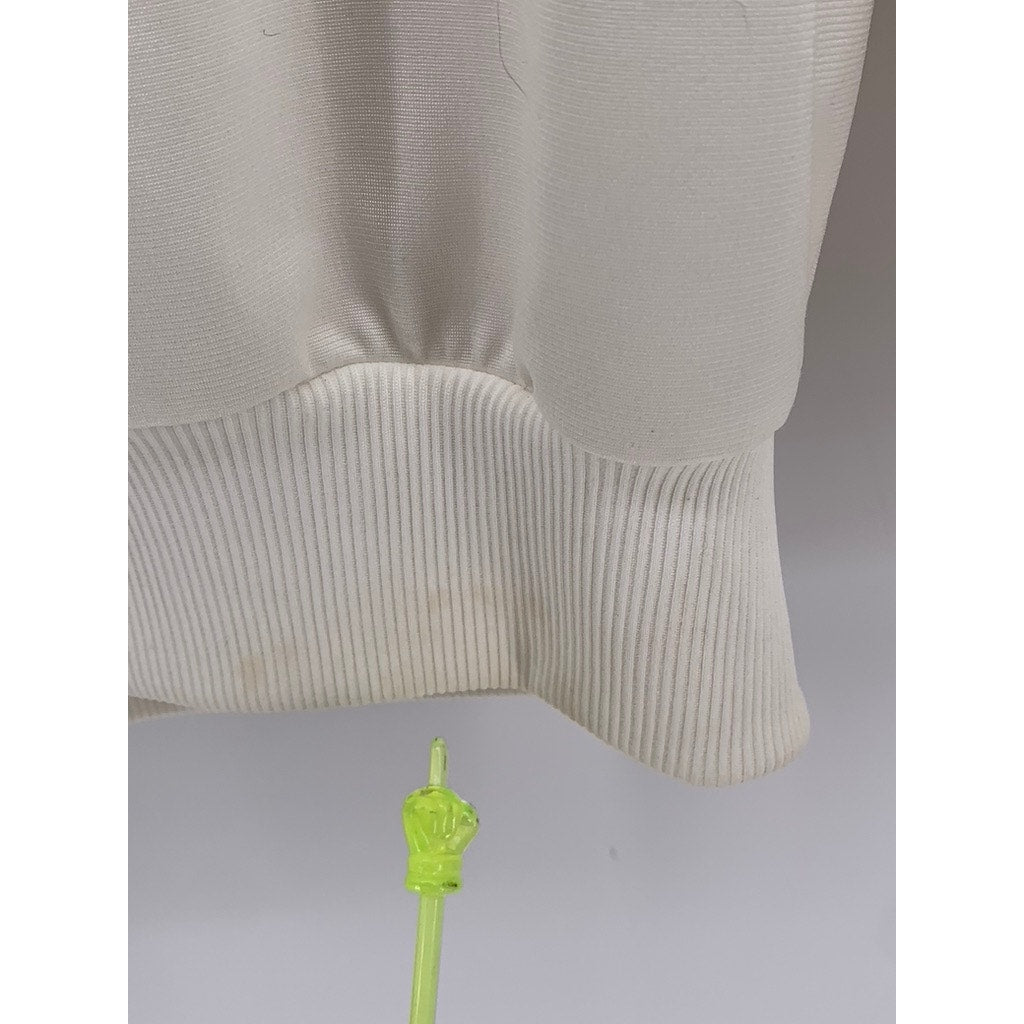 ADIDAS Men's Vintage 90's White-Black Tri-Stripe Adi Firebird Track Jacket SZ M