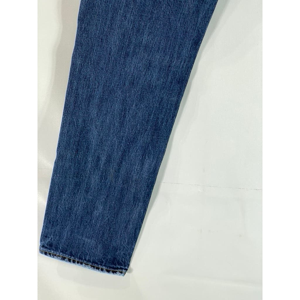 AMERICAN EAGLE OUTFITTERS Men's Medium Blue Faded Slim-Fit Denim Jeans SZ 30X30