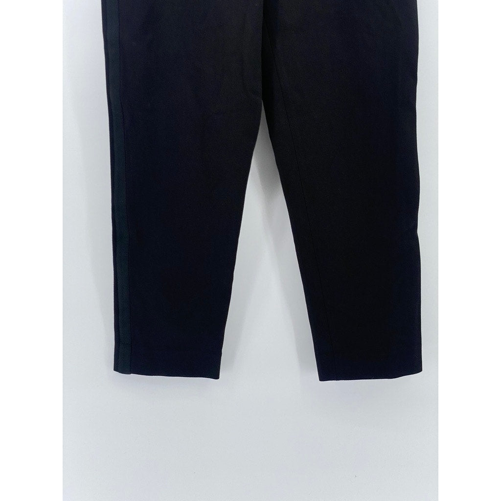 SANDRO Women's Black Slim-Leg Regular-Fit High-Rise Cropped Pant SZ 40(USL)